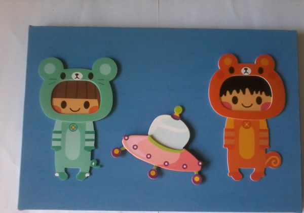 Quadro Turma Colorida.