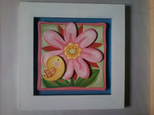 Quadro Flores 3D.