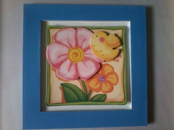 Quadro Flores 3D.